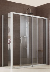 Porte coulissante douche verre srigraphi LEDA modle JAZZ