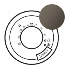 Enjoliveur thermostat fil pilote Cliane LEGRAND