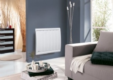 Radiateur lectrique vertical blanc satin modle CALIDOU PRO XP