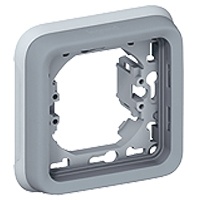 Support plaque encastr plexo gris LEGRAND 69681